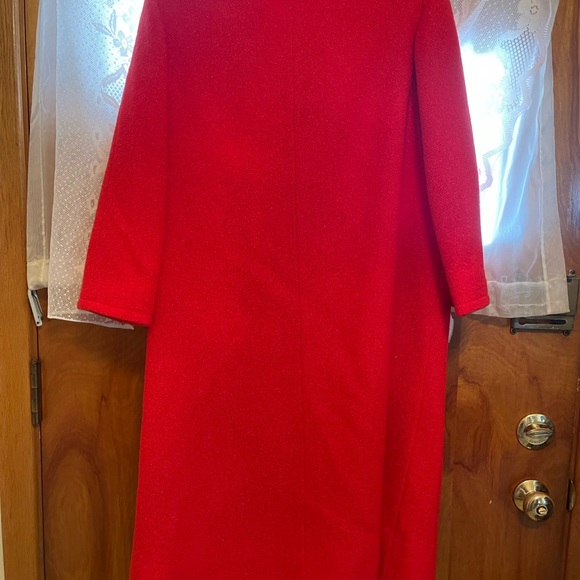 Dumas vintage coat; beautiful red like new! Petite style - Picture 7 of 15